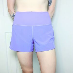 Lululemon Speed Up High-Rise Lined Short 4" Size 4 Dark Lavender